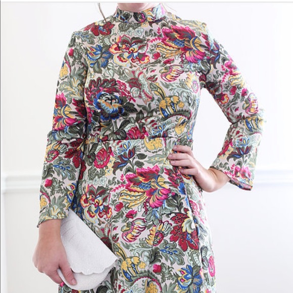 Floral Midi Dress - Picture 1 of 6